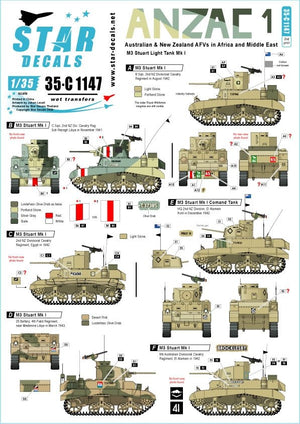 Star Decals 35-C1147 ANZAC #1 1/35