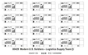 Trumpeter 00429 Modern US soldiers Logistics Supply Team 1/35 – image 2