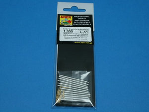 Aber 350L-51 Jeu de canons 356 mm x 12 ; 127 mm x 20 ; 28 mm x 8 pour cuirassés de classe Arizona (1/350) – image 4