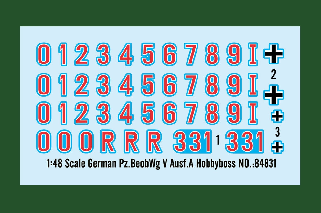 Hobby Boss 84831 German PzBeobWg V Ausf.A 1/48 – image 3