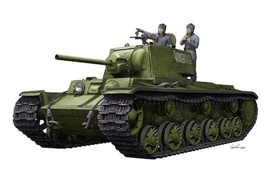 Trumpeter 09597 KV-1 1942 Simplified Turret Tank w/Tank Crew 1/35 – immagine 2