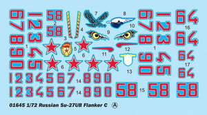 Trumpeter 01645 Russian Su-27UB Flanker C Fighter 1/72 – zdjęcie 6