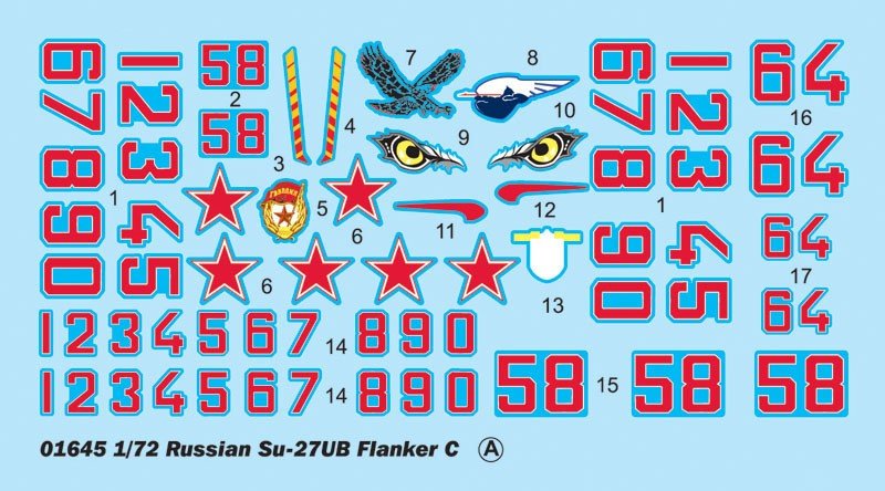 Trumpeter 01645 Russian Su-27UB Flanker C Fighter 1/72 – zdjęcie 6
