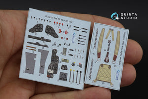 Quinta Studio QD32104 Fiat CR.42 3D-Printed &amp;amp; colored Interior on decal paper (ICM) 1/32 – image 13
