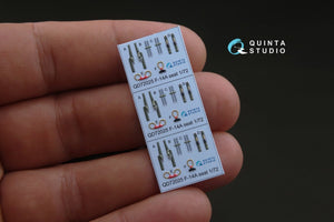 Quinta Studio QD72025 F-14A 3D-Printed &amp;amp; coloured Interior on decal paper (for GWH kit) 1/72 – zdjęcie 4