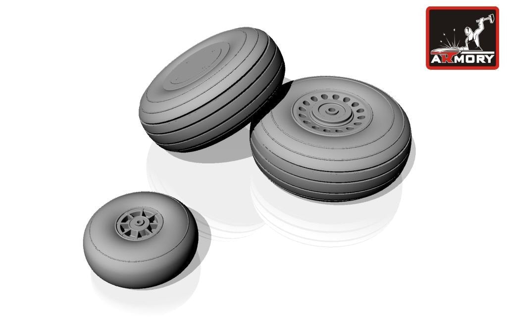 Armory Models AW72301 A-20A Boston wheels, early 1/72 – image 2