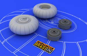 Eduard 648052 Bf 110 C/ D main undercarriage wheels 1/48 – zdjęcie 3