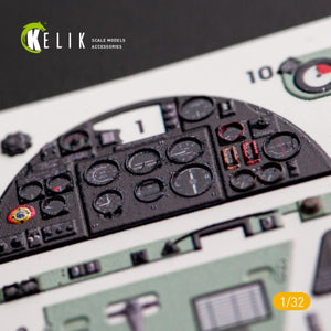 KELIK K32012 HAWKER HURRICANE MK.IIB - INTERIOR 3D DECAL FOR REVELL KIT 1/32 – zdjęcie 4