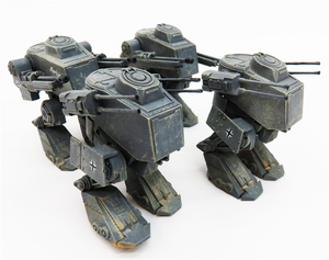Modelcollect UA72195 Fist of War German WWII Blf-100A light fighting Mech 1/72 – zdjęcie 4