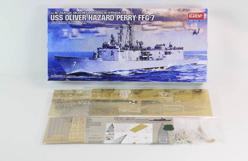 Pontos 38019F1 USS FFG Oliver Hazard Perr Class L.H. Detail Up Set &amp;quot;Advanced&amp;quot; with Kit 1/350 – zdjęcie 2