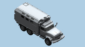 ICM 35901 Chernobyl #1 Radiation monitoring station (ZiL-131KShM truck &amp;amp; 5 figures &amp;amp; diorama base with background) 1/35 – zdjęcie 2