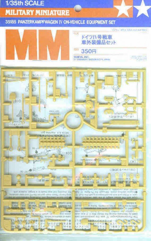 Tamiya 35185 Pz.Kpfw.IV On-Vehicle Equipment Set 1/35 – zdjęcie 2