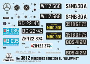 Italeri 3612 Mercedes-Benz 300SL Gullwing 1/16 – zdjęcie 2