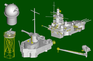 Trumpeter 05360 German Gneisenau Battleship 1/350 – immagine 13