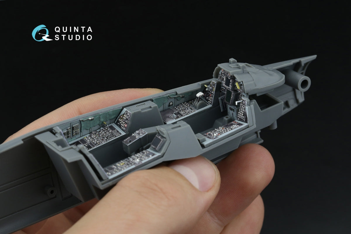 Quinta Studio QD48592 F-14A Tomcat 3D-Printed &amp; coloured Interior on decal paper (GWH) 1/48