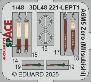 Eduard 3DL48221 A6M5 Zero (Mitsubishi) SPACE FINE MOLDS 1/48 – zdjęcie 4