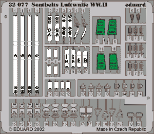 Eduard 32507 Seatbelts Luftwaffe WWII 1/32