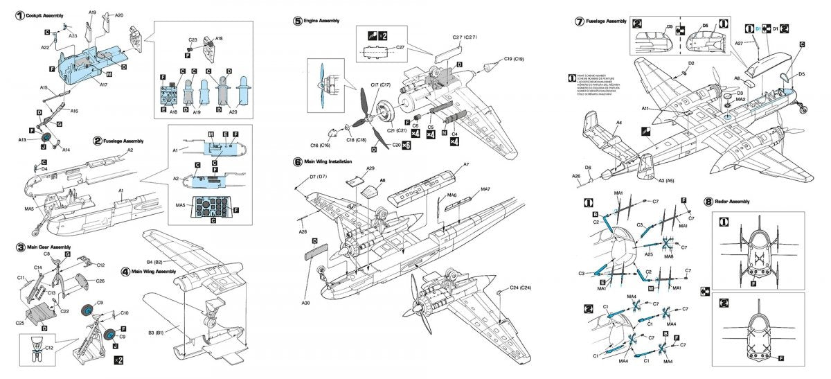 Hobby 2000 72067 Heinkel He 219 A-0 ( DRAGON + CARTOGRAF + MASKI) 1/72 – zdjęcie 3