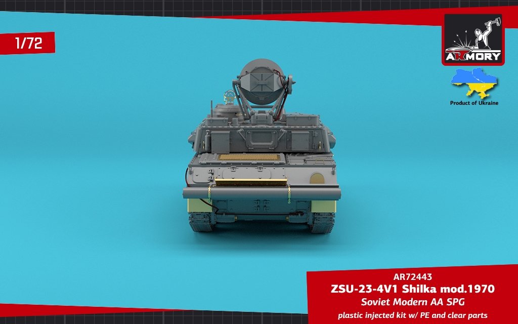 Armory Models 72443 ZSU-23-4V1 Shilka mod.1970 Soviet Modern AA SPG 1/72 – image 4