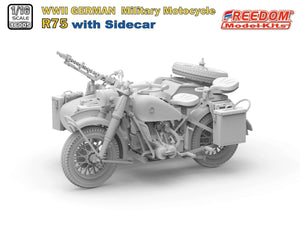 Freedom 16005 R75 with Sidecar WWII German Motorcycle 1/16 – zdjęcie 2