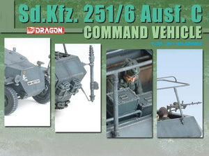 Dragon 6206 Sd.Kfz. 251/6 Ausf. C Command Vehicle 1/35 – zdjęcie 6