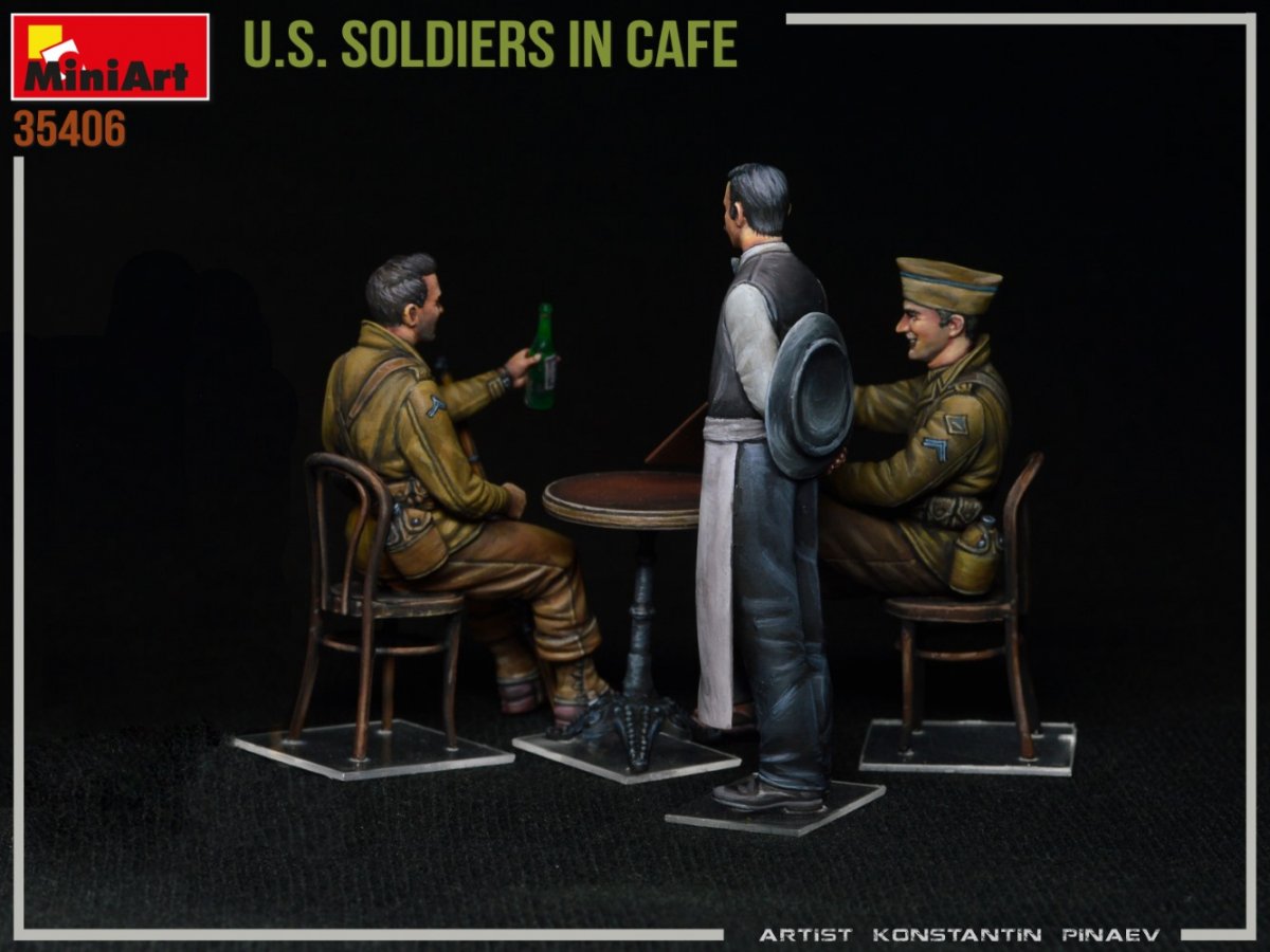 MiniArt 35406 U.S. SOLDIERS IN CAFE 1/35 – zdjęcie 4