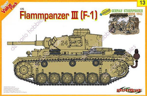 Cyber Hobby 9113 Flammpanzer III with value-added Magic Tracks and bonus German Sturmpionier figure set 1/35