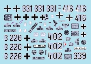 Star Decals 35-C1371 SdKfz 250 neu 2 SdKfz 250/1, SdKfz 250/3 and SdKfz 250/7 - Waffen-SS markings 1/35 – immagine 3
