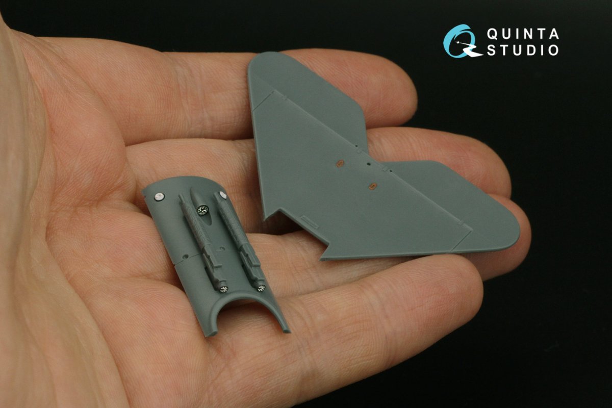 Quinta Studio QD48298 Fokker EV-DVIII 3D-Printed &amp;amp; colored Interior on decal paper (Eduard) 1/48 – image 9