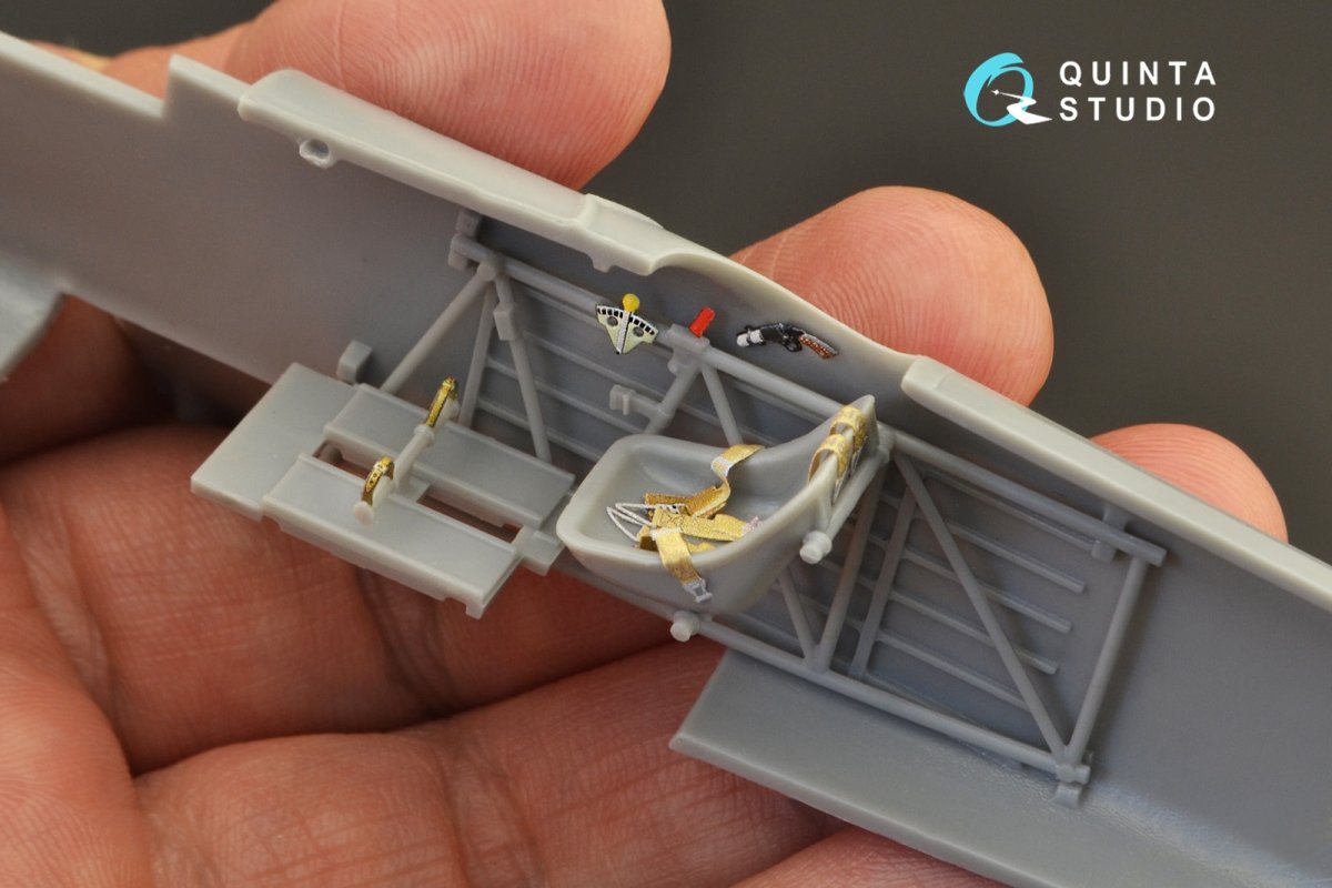 Quinta Studio QD48274 He 51B 3D-Printed &amp;amp; coloured Interior on decal paper (Roden) 1/48 – zdjęcie 8