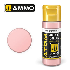 AMMO of Mig Jimenez 20039 ATOM COLOR Pink Flesh 20ml