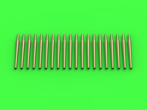 Master SM-700-059 Japanese 14cm/50 (5.5in) 3rd Year Type Gun Barrels - for Turrets with Blast Shields (20 pcs.) - Most Early Japanese Battleships and Cruisers (1/700)