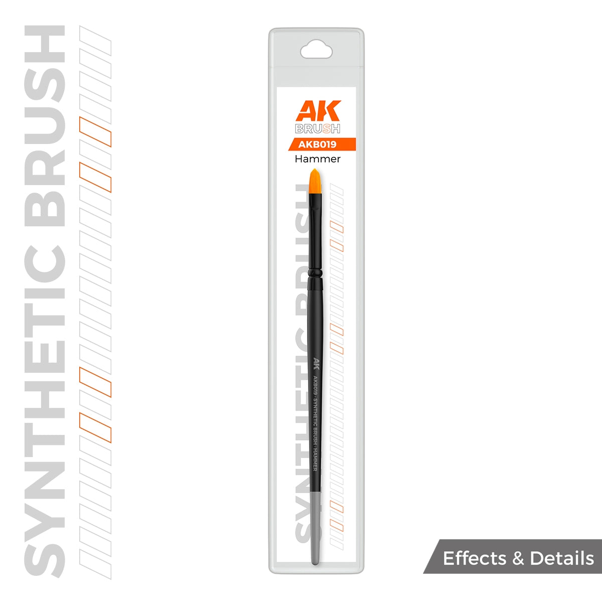 AK Interactive AKB019 AK SYNTHETIC BRUSH – HAMMER – zdjęcie 2