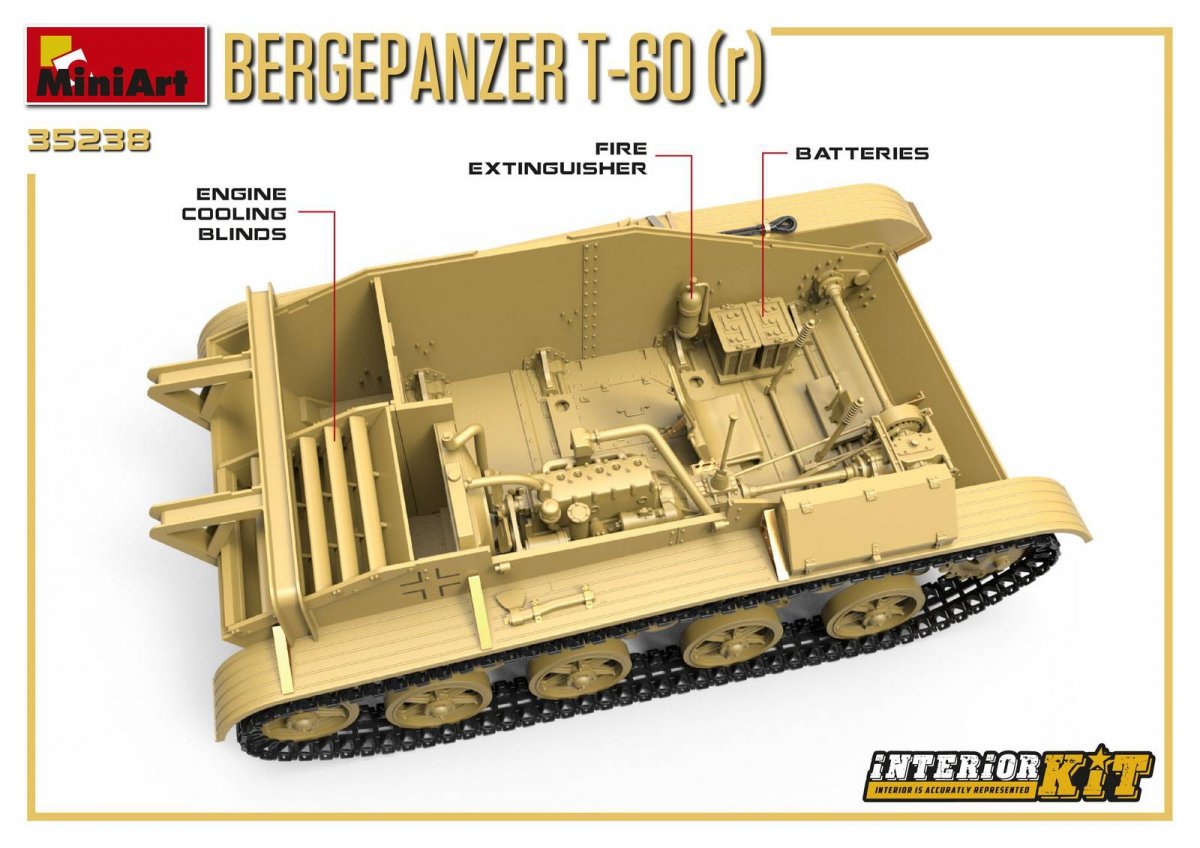 MiniArt 35238 BERGEPANZER T-60 ( r ) INTERIOR KIT 1/35 – image 4