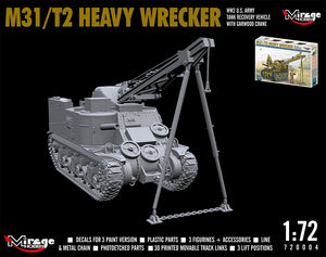 Mirage Hobby 720004 M31/T2 Heavy Wrecker WW2 US. Army 1/72 – zdjęcie 5