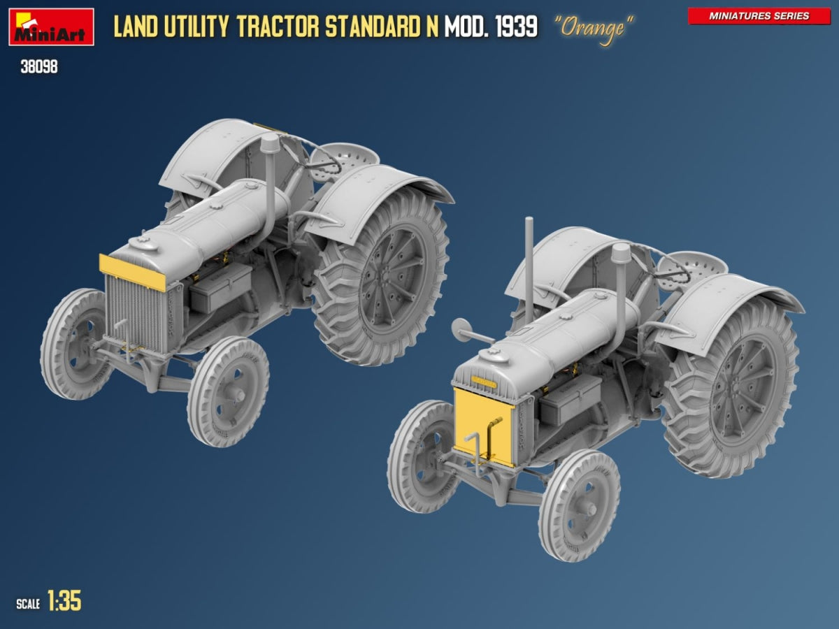 Mini Art 38098 Land Utility Tractor Standard N “Orange” Mod. 1939 1/35