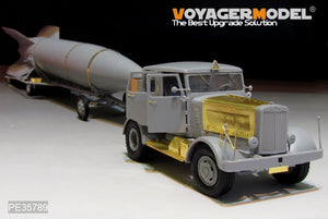 Voyager Model PE35789 WWII Hanomag SS100 Military Car w/V2 Rocket Transporter For TAKOM 2110 1/35 – zdjęcie 8