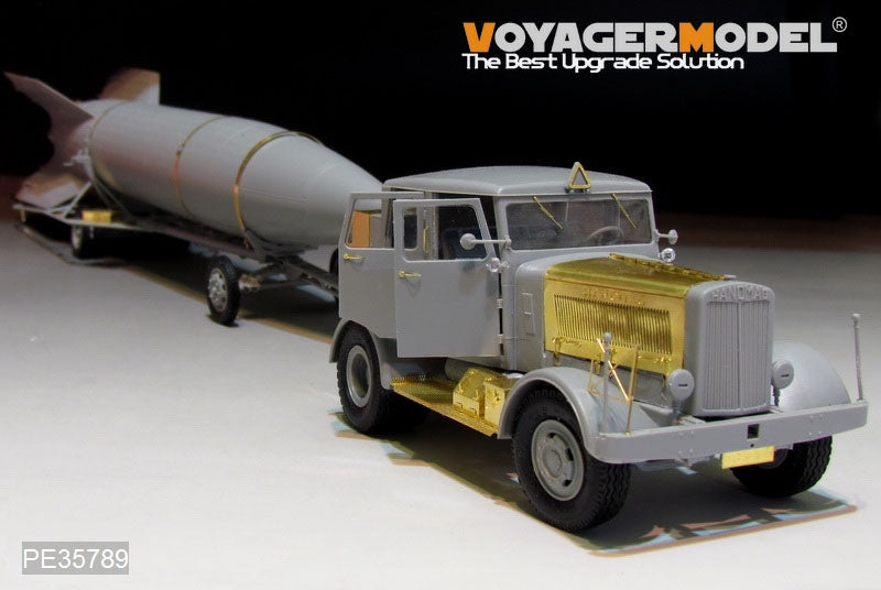 Voyager Model PE35789 WWII Hanomag SS100 Military Car w/V2 Rocket Transporter For TAKOM 2110 1/35 – zdjęcie 8