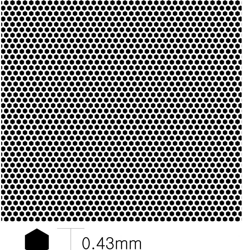 KA Models KA-00005 HEXAGON PATTERN MESH A 0.43mm X 0.37mm – zdjęcie 4