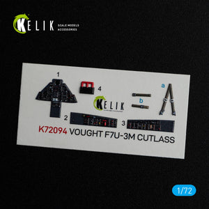 KELIK K72094 Vought F7U-3M Cutlass - interior 3D decals for Fujimi kit 1/72 – image 4