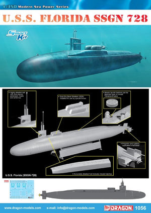 Dragon 1056 U.S.S. FLORIDA SSGN 728 1/350 – zdjęcie 2