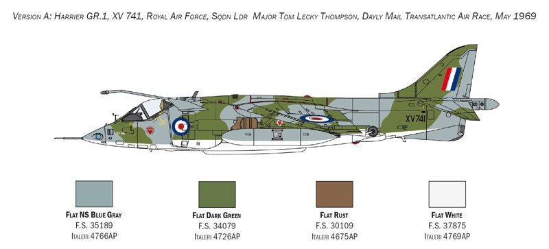 Italeri 1435 HARRIER GR.1 Transatlantic Air Race 50th 1/72 – zdjęcie 5