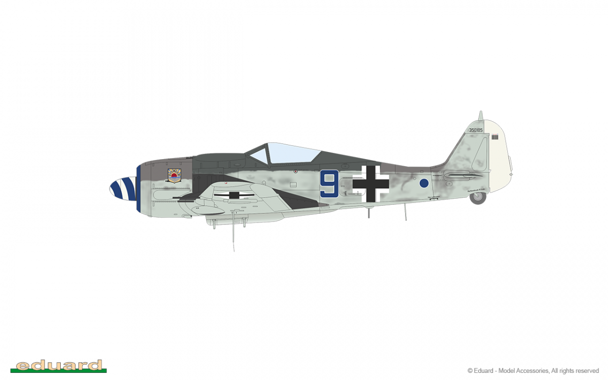 Eduard 7463 Fw 190A-8 standard wings 1/72 – zdjęcie 12