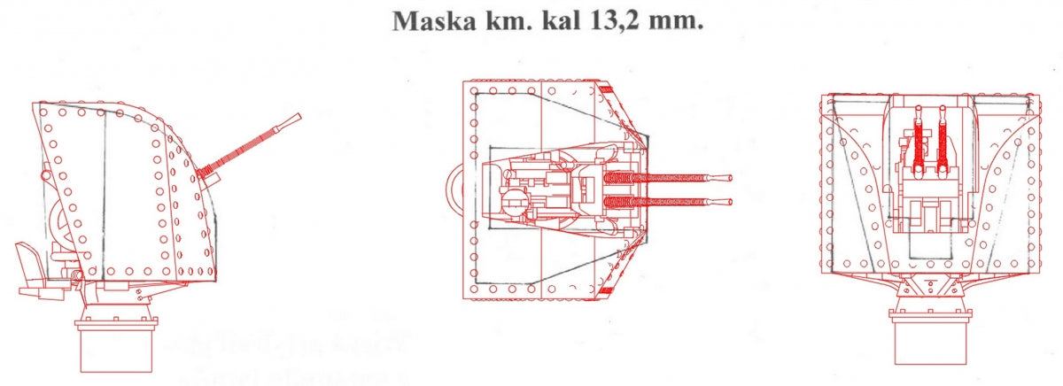 Master SM-350-118 Uzbrojenie francuskiego lekkiego krążownika Marseillaise - 152mm (9 szt.), 90mm (8 szt.), 13,2mm (8 szt.) lufy z żywicznymi mocowaniami (do modelu Trumpetera) 1/350 – zdjęcie 16