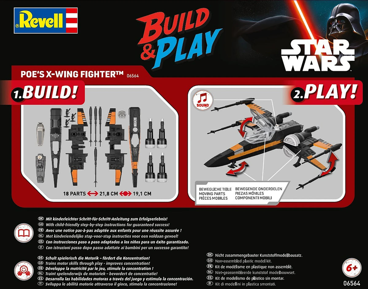 Revell 06564 Poe&amp;#39;s X-Wing Fighter w/sound 1/78 – Bild 8