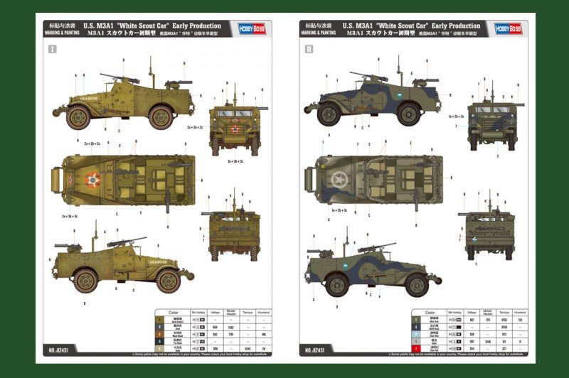 Hobby Boss 82451 US M3A1 White Scout Car Early Production (1/35) – image 3