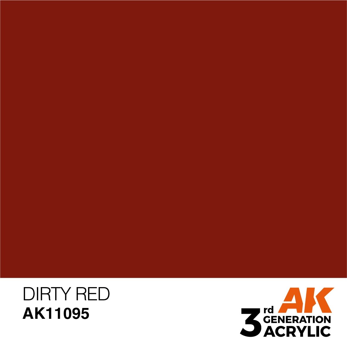 AK Interactive AK11095 DIRTY RED – STANDARD 17ml