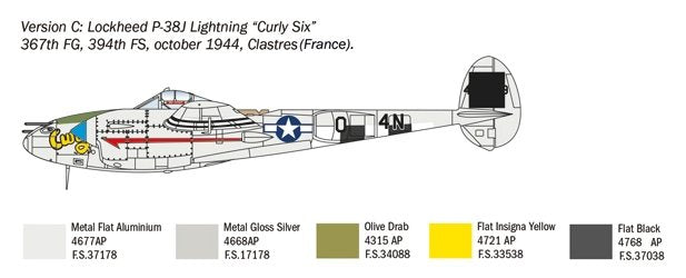 Italeri 1446 P-38J Lightning 1/72 – image 9