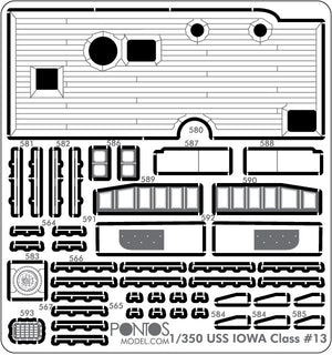 Pontos 31009F1 USS Missouri 1991 Add-on Set 1/350 – image 3
