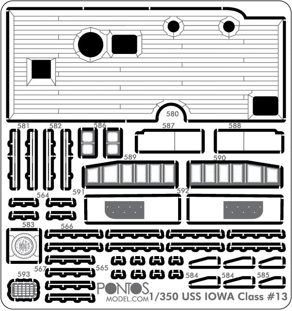 Pontos 31009F1 USS Missouri 1991 Add-on Set 1/350 – image 3